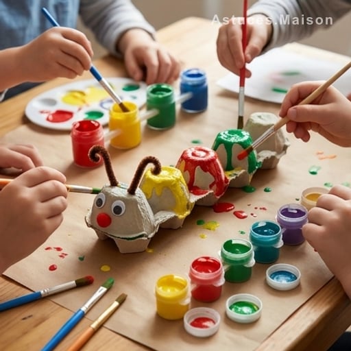 4. Activités créatives pour enfants : des heures de jeu avec presque rien