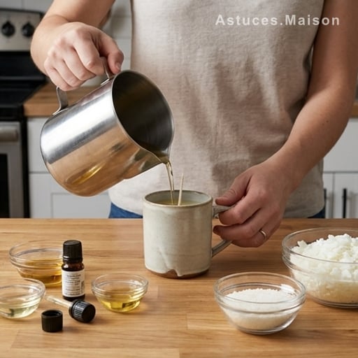 Une bougie maison en 20 minutes chrono