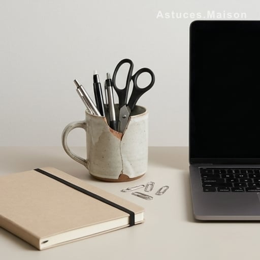 Un range-bureau malin pour stylos et trombones