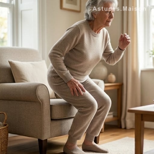 Se lever d’une chaise sans s’aider des bras