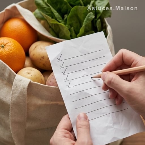 La liste de courses qui te sauve la mise (et ton portefeuille)