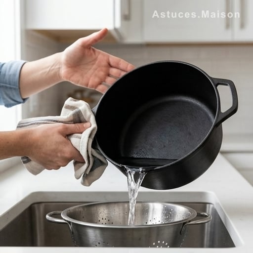 Verser sans brûler : la technique du torchon