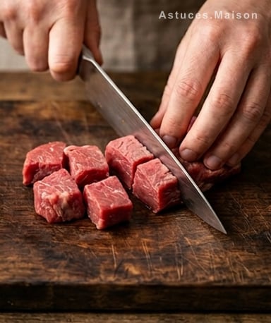Découper la viande : la clé d’une texture parfaite