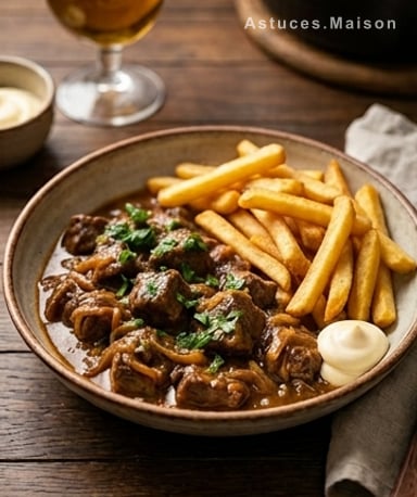 Bœuf braisé à la bière brune : la carbonade flamande qui réchauffe les cœurs