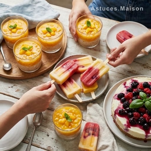 Desserts rafraîchissants : la touche finale qui claque