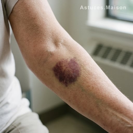 Bleus violets sur les bras : que faire avant le médecin ?