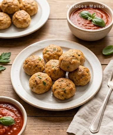 Boulettes de poulet moelleuses et juteuses