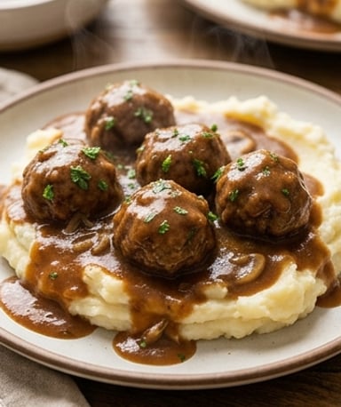 Boulettes Salisbury mijotées à la mijoteuse : le comfort food ultime