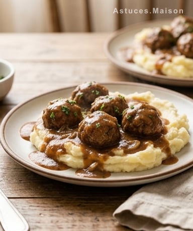Boulettes Salisbury mijotées à la mijoteuse : le comfort food ultime