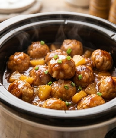 Boulettes sucrées-salées à l’ananas : le slow cooker fait des miracles