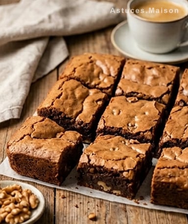 Brownie fondant à l'air fryer : la croûte craquante qui change tout