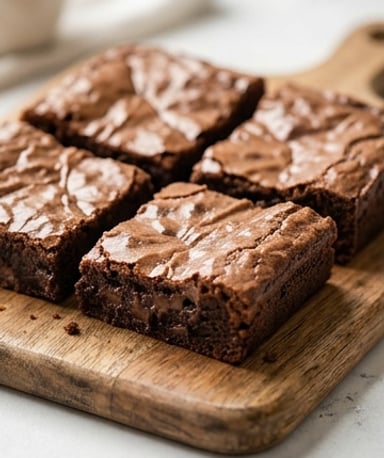 Brownies ultra-fondants à la surface craquelée (moule 9×13)