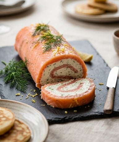 Bûche saumon-fromage frais : l’entrée chic qui se fait toute seule