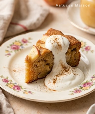 Cake aux pommes sans sucre : le moelleux qui trompe les gourmands