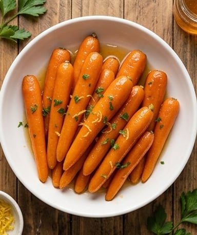 Carottes glacées au miel et beurre (poêle)