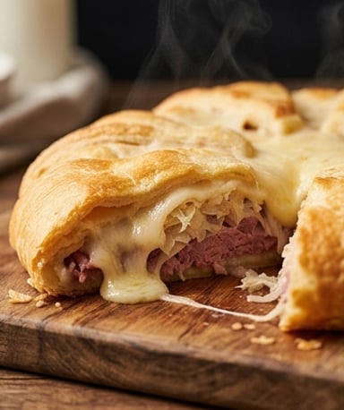 Casserole Reuben aux Croissants : le sandwich devenu plat réconfortant