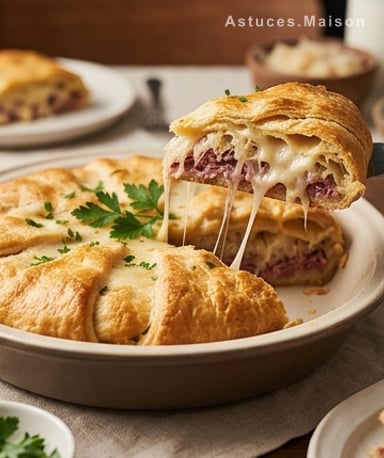 Casserole Reuben aux Croissants : le sandwich devenu plat réconfortant