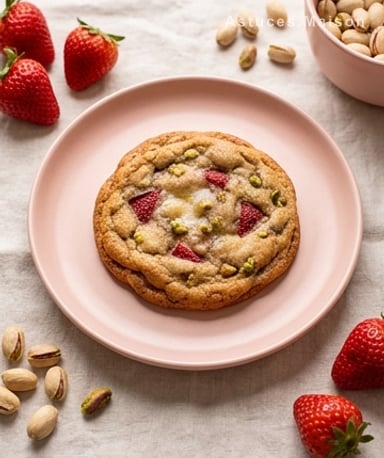 Ce cookie géant fraise-pistache va vous faire oublier les classiques