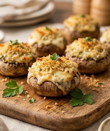 Champignons farcis au Boursin : l’apéro qui fond dans la bouche
