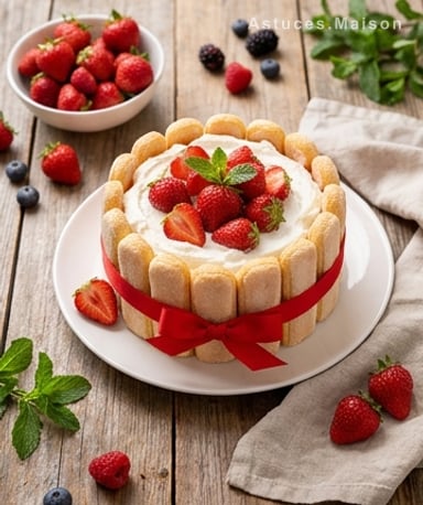Charlotte aux fraises : le dessert qui sent l'été avant l'heure