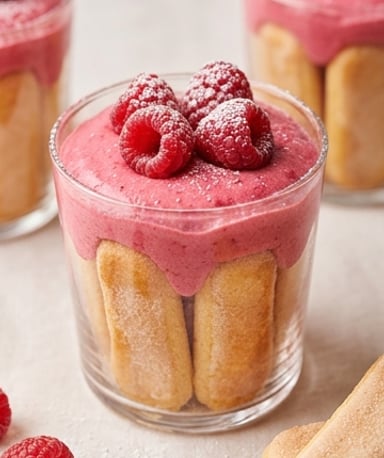 Charlotte framboise en verrine : le dessert frais qui se monte en 20 minutes