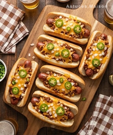 Chili cheese dogs au cooker : le festin paresseux qui fait fondre les foules