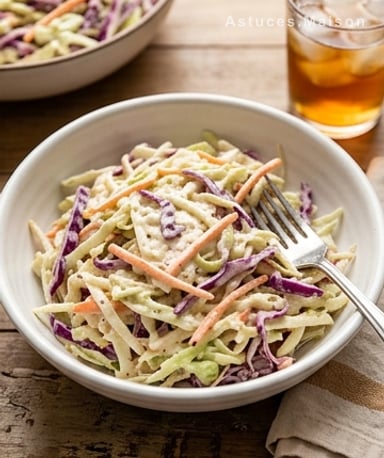 Coleslaw maison : la salade de chou crémeuse et croquante