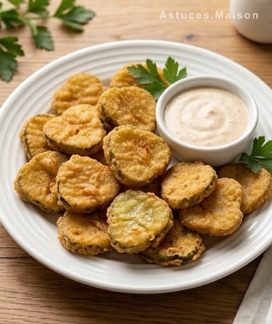 Cornichons frits croustillants : le snack qui claque sous la dent
