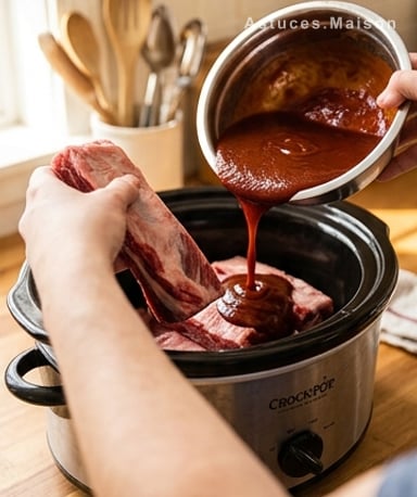 Préparer les côtes et la sauce