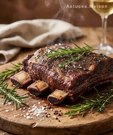 Côtes de bœuf grillées aux herbes : le secret d'une viande juteuse et parfumée