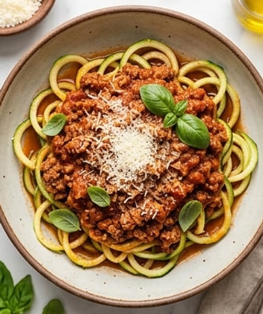 Courgetti à la bolognaise : léger et savoureux