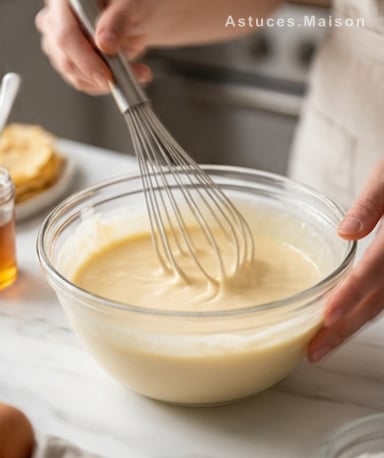 Préparer la pâte sans grumeaux