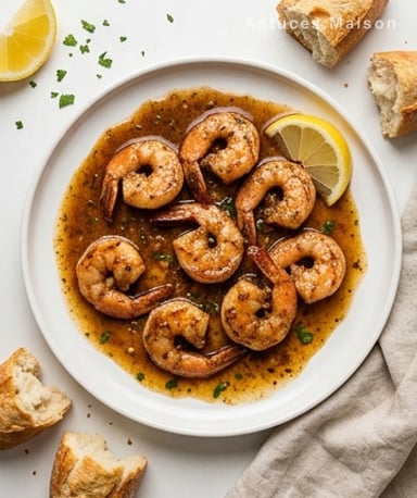 Crevettes BBQ au four : fondantes, beurrées et fumées en 25 minutes