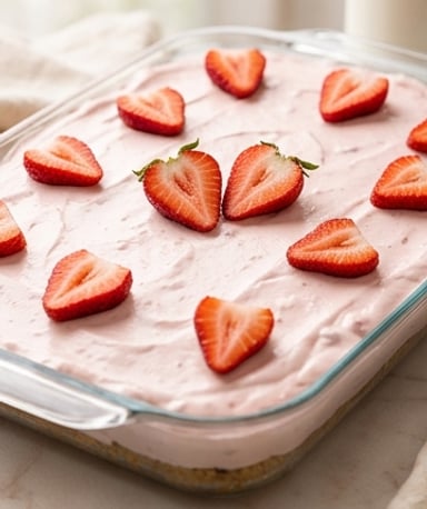 Délice aux fraises : un dessert rétro sans cuisson