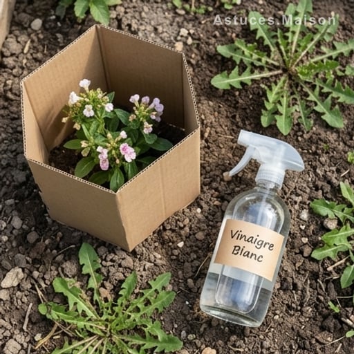 Comment bien appliquer le vinaigre blanc sur les mauvaises herbes