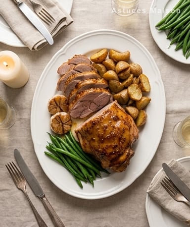 Épaule d'agneau fondante au miel et moutarde : le secret d'une viande qui se détache toute seule