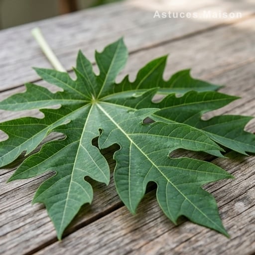 Feuilles de papaye pour des cheveux plus forts