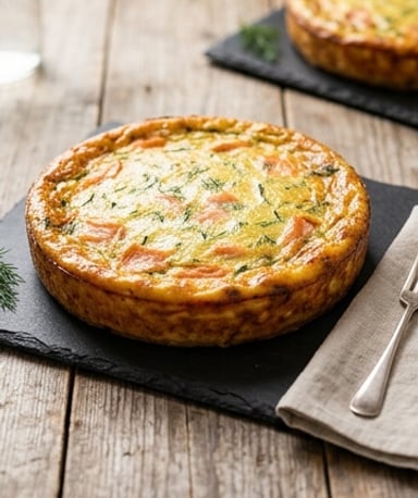 Flan de courgettes et saumon fumé : moelleux salé qui fond en bouche