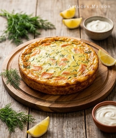 Flan de courgettes et saumon fumé : moelleux salé qui fond en bouche