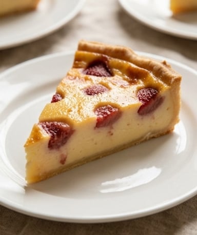 Flan pâtissier aux fraises : crémeux et fruité
