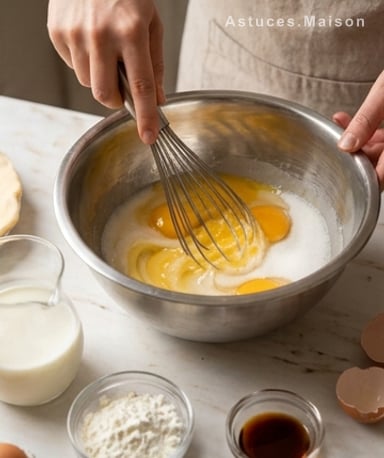 Préparer la crème pâtissière sans grumeaux