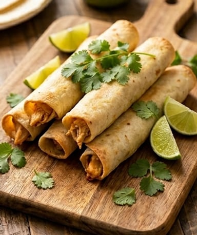 Flautas croustillantes au poulet et air fryer : le dîner qui craque sans culpabilité