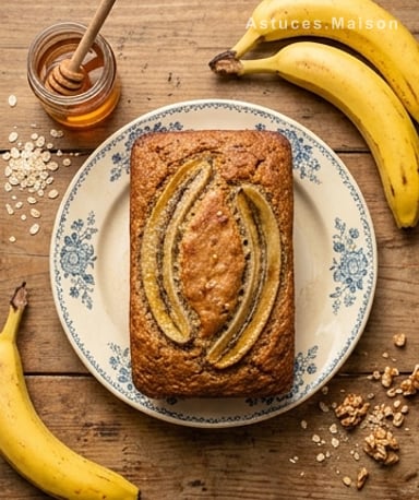 Gâteau banane-avoine : le moelleux healthy qui trompe les gourmands