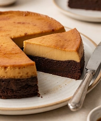 Gâteau magique chocolat-caramel : le dessert qui se sépare tout seul en deux textures folles