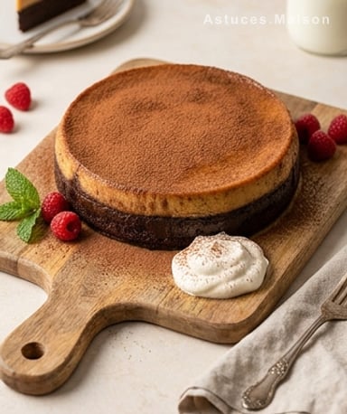 Gâteau magique chocolat-caramel : le dessert qui se sépare tout seul en deux textures folles