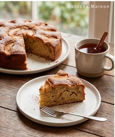 Gâteau pomme-cannelle : l'odeur du chez-soi qui cuit au four