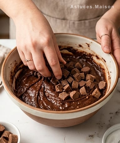 Le secret d'un gâteau bien fondant : ne pas trop mélanger