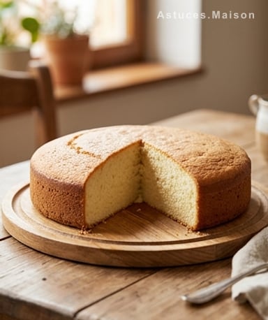 Génoise au fromage blanc : prête en 5 minutes, un moelleux fou
