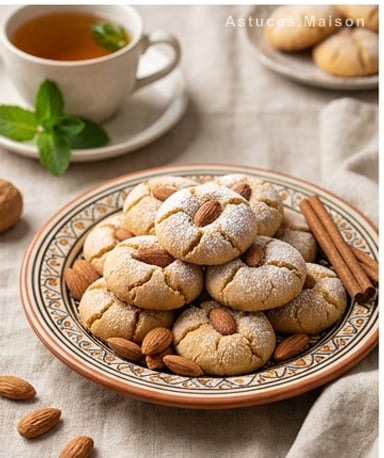 Ghriba revisitées : des biscuits marocains fondants sans farine ni beurre