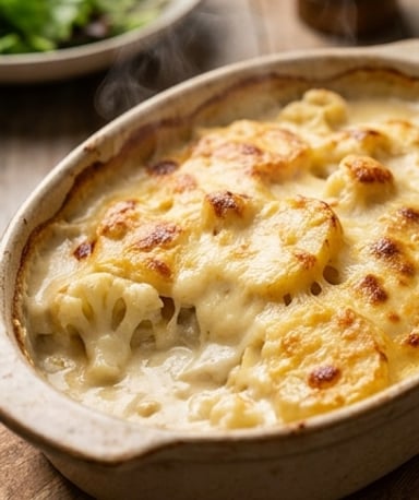 Gratin de pommes de terre et chou-fleur : le duo fondant qui réconforte
